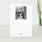 Jong Meisje met een Schort van Berthe Morisot Bedankkaart (Achterkant)