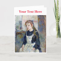 Jong Meisje met een Schort van Berthe Morisot