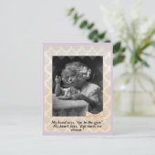  jong meisje met ijskap briefkaart (Staand voorkant)