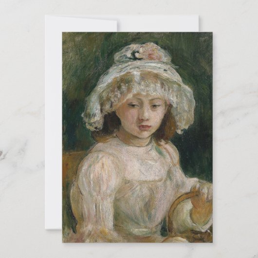 Jong meisje met Pet | Berthe Morisot (Voorkant)