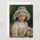 Jong meisje met Pet | Berthe Morisot (Voorkant / Achterkant)