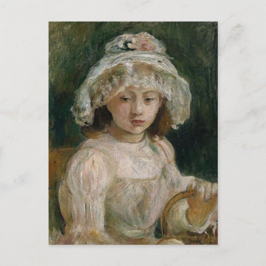 Jong meisje met Pet | Berthe Morisot Briefkaart (Voorkant)