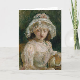 Jong meisje met Pet   Berthe Morisot Kaart