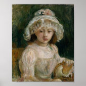 Jong meisje met Pet | Berthe Morisot Poster (Voorkant)