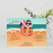 Jong Meisje op de Uitnodiging van het Strand (Staand voorkant)