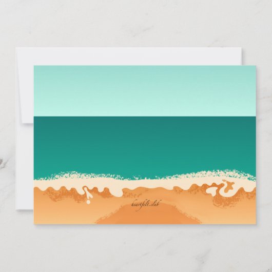 Jong Meisje op de Uitnodiging van het Strand (Achterkant)