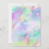 Jong Meisje Rolschaatsen Kleurrijke Verjaardagsfee Kaart (Achterkant)