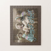 Jong op het hart kinderen die Puzzle spelen Legpuzzel (Verticaal)