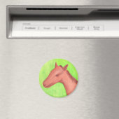 Jong paard, pony, in waterverf magneet (Insitu (Vaatwasser))