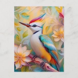 Jong Regenboog Specht Fantasie Vogel Briefkaart
