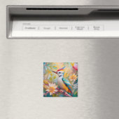 Jong Regenboog Specht Fantasie Vogel Magneet (Insitu (Vaatwasser))