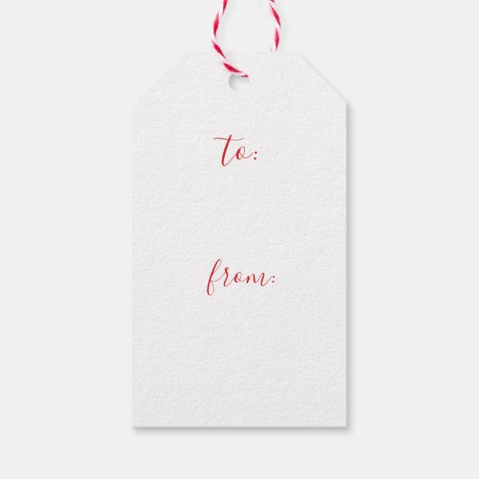 Jong Script Waterverf kerstboom cadeautjes Labels Cadeaulabel (Achterkant)