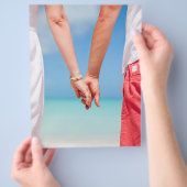 Jong stel houdt elkaars hand vast flyer (Hand)
