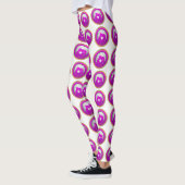 Jong stel roze silhouet kussen elkaar leggings (Links)