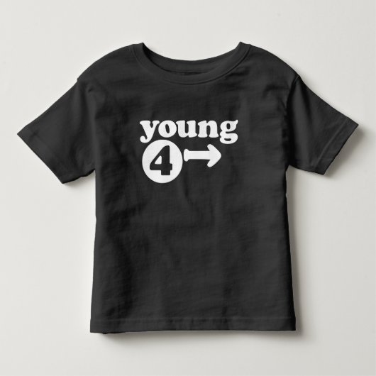 jong t-shirt met een vierjarige verjaardag (Voorkant)