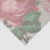 Jong Victoriaans Vrouw Bloemjurk en Pet Tissuepapier (Detail)