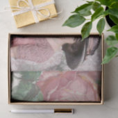 Jong Victoriaans Vrouw Bloemjurk en Pet Tissuepapier (Geschenk)