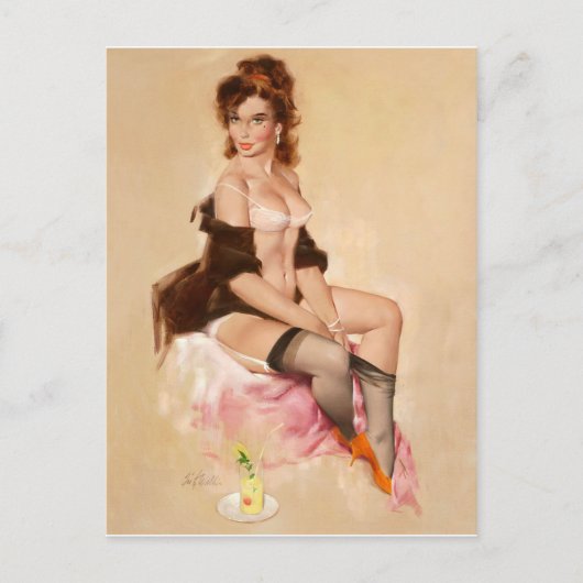 Jong vrouwenportret briefkaart (Voorkant)