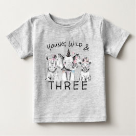 Jong Wild & Drie | 3e verjaardag T-Shirt
