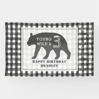 Jong Wild & Drie Beer Gingham Verjaardag