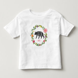 Jong Wild & Drie Beer Wildbloemen Verjaardag Kinder Shirts