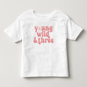 Jong Wild Drie Daisy 3e Verjaardag Kinder Shirts