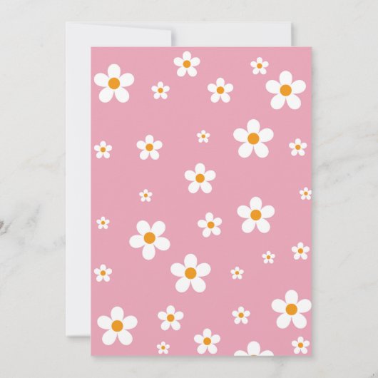 Jong Wild Drie Groovy 3e Roze Meisjes Retro 1970 Kaart (Achterkant)