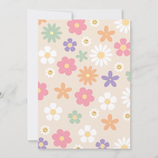 Jong Wild Drie Groovy Sunshine Boho 3e Verjaardag Kaart (Achterkant)