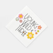 Jong, Wild & Drie | Kind Verjaardagsservet | Gliml Servet (Hoek)