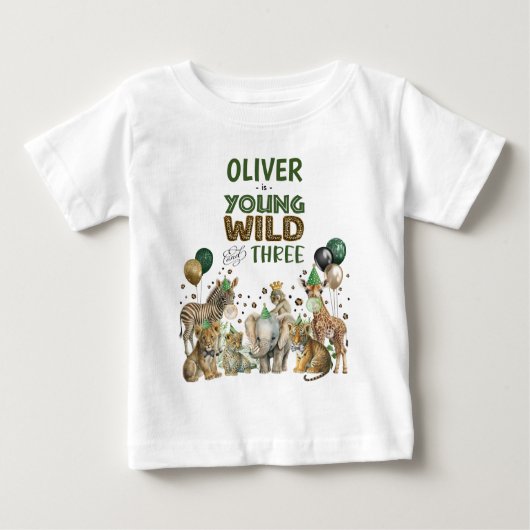 Jong Wild & Drie Partij Dieren Jongen 3e Verjaarda (Voorkant)