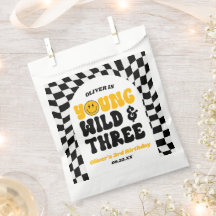 Jong Wild & Drie Retro Derde 3e Verjaardagsfeestje