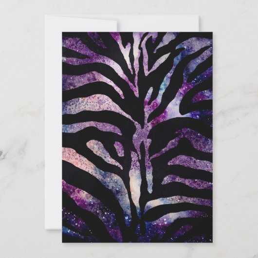 Jong, Wild & Drie | Rockstar Zebra Kaart (Achterkant)