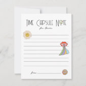 Jong, Wild & Drie | Time Capsule Note | Boho Notitiekaartje (Voorkant)