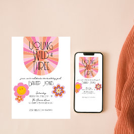 Jong, Wild & Drie | Uitnodiging voor 3e verjaardag