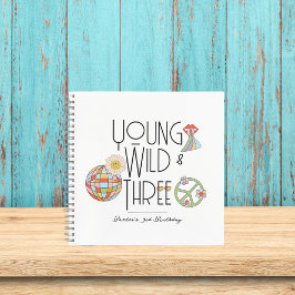 Jong, Wild & Drie | Verjaardag Gastenboek | Boho Notitieboek
