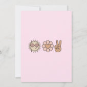 Jong, wild, & drie verjaardagsuitnodiging kaart (Achterkant)