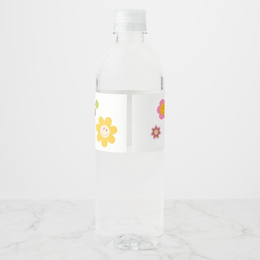 Jong, Wild & Drie | Waterlabel B-Day | Glimlachen Waterfles Etiket (Achterkant)