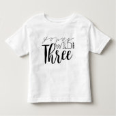 Jong Wild en drie | 3e verjaardag Kinder Shirts (Voorkant)