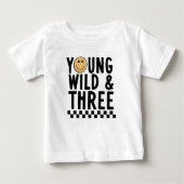 Jong Wild en Drie 3e Verjaardag Shirt (Voorkant)