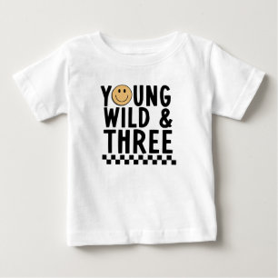 Jong Wild en Drie 3e Verjaardag Shirt