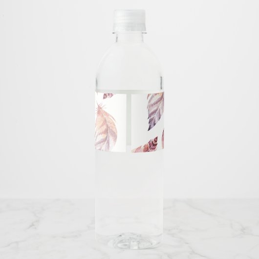 Jong, wild en drie 3e verjaardagsfeestlabels waterfles etiket (Achterkant)