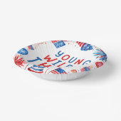 Jong Wild en Drie 4 juli 3 Verjaardag Papieren Kommen (Gebogen)