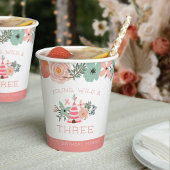 Jong, Wild en Drie Aangepaste Eerste Dag Papieren Bekers