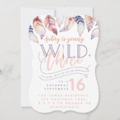 Jong, wild en drie derde verjaardagsuitnodiging. kaart (Voorkant)