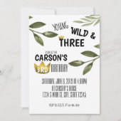 Jong wild en drie jaar oud kaart (Voorkant)