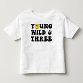 Jong Wild en Drie Jongen 3e Verjaardagsshirt Kinder Shirts (Voorkant)