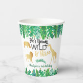 Jong Wild en Drie jongens Derde verjaardag Papieren Bekers (Voorkant)