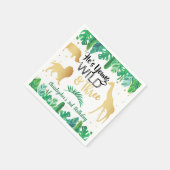 Jong Wild en Drie jongens Derde verjaardag Servet (Hoek)