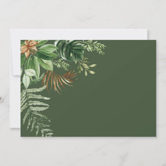 Jong, wild en drie jungle dieren verjaardagsfoto kaart (Achterkant)