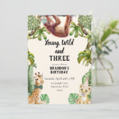 Jong, wild en drie kaart (Staand voorkant)
